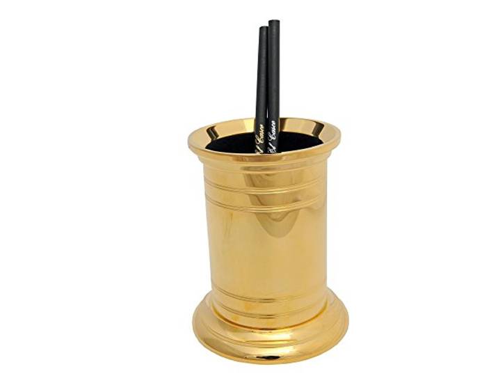 El Casco M654 Stift und Bleistift Topf Shiny 23 Carat Gold