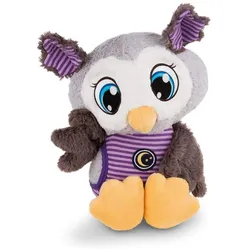 NICI Kuscheltier Schlafmützen Eule Olafina 38cm, Grau-Lila