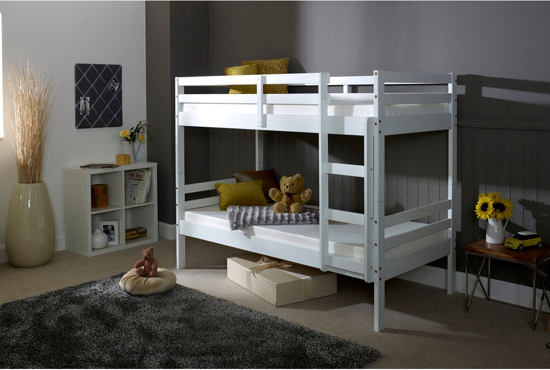 Mack + Milo Deserie Bunk Bed White Small Single (2'6)