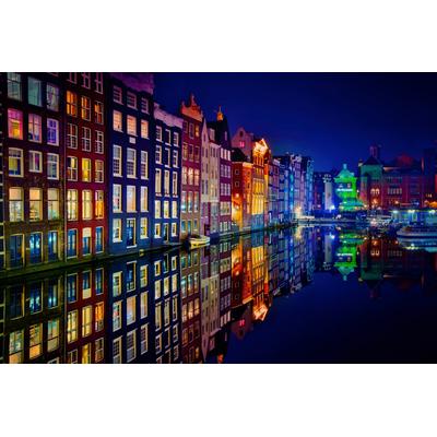 Fototapete PAPERMOON "Photo-Art JUAN PABLO DE, AMSTERDAM", bunt, B:5m L:2,8m, Vlies, Tapeten