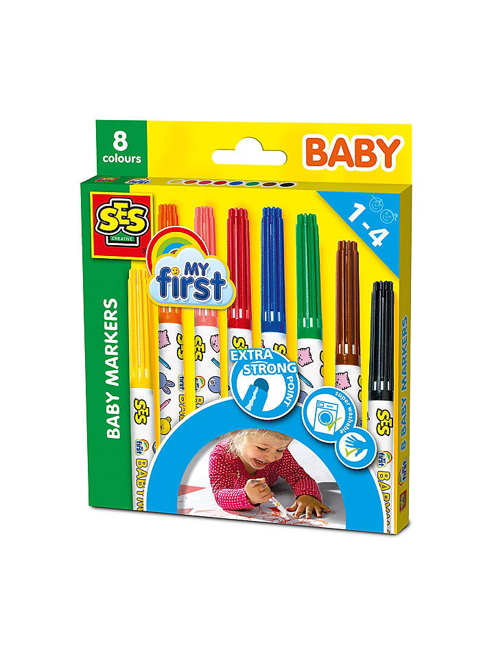SES Filzstifte "MyFirst" - ab 12 Monaten - 8 Stück - onesize