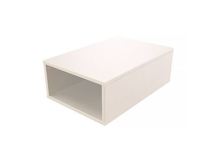 Cube de rangement bois 75x50 cm Blanc