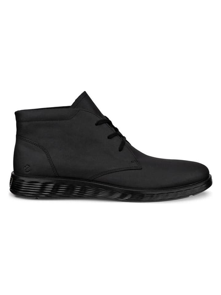 Ecco Leder-Boots "Lite" in Schwarz - 43