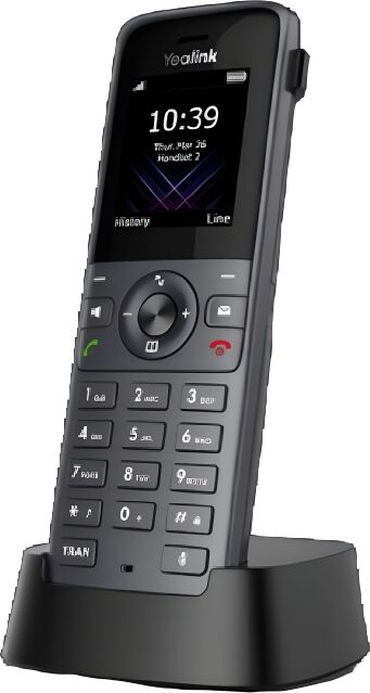 Yealink W74H Combiné sans-fil supplémentaire avec Bluetooth, idéal pour le travail nomade en PME.