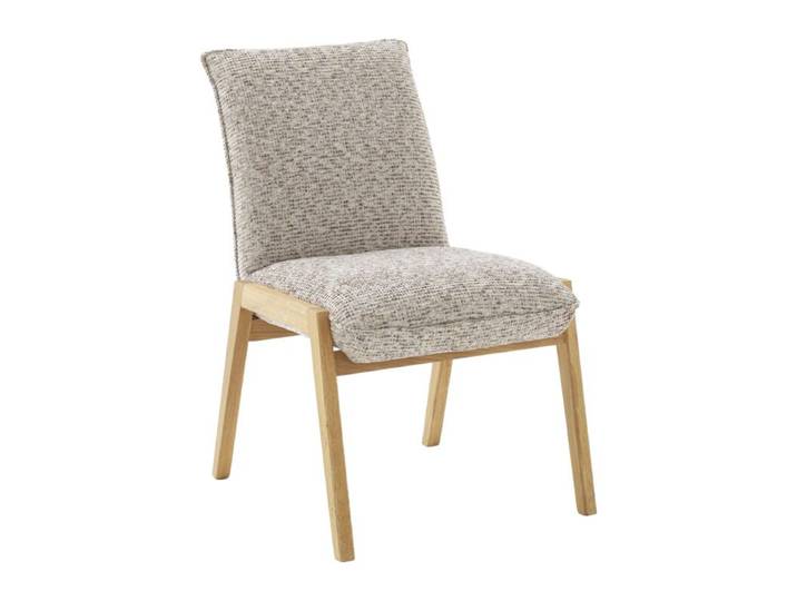 Trendstore Majella Polsterstuhl mit 4-Fuß-Gestell aus Wildeiche