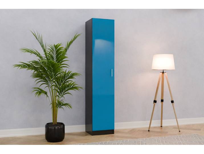 Schrank nach Maß - RAL 5015 Himmelblau - 196x40x40cm - Individuell konfigurieren