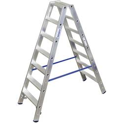 Krause Krause STABILO - Stufenleiter - 8 Stufen - 2 Abschnitte 124760 Aluminium Stufen-Doppelleiter Arbeitshöhe (max.): 3.40 m Silber DIN EN 131 10.5 kg