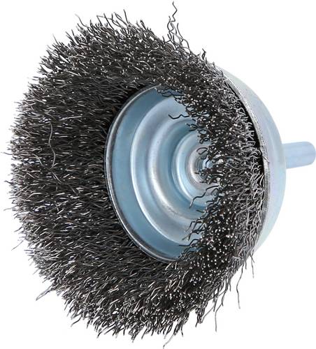 KS Tools 340.0013 Rostfreie Drahttopfbürste 0,3mm, Ø 65mm