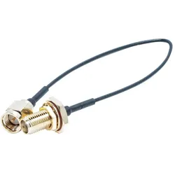 RS PRO SMA-SMA plug cable assembly,IP67, 150mm, Antennenkabel