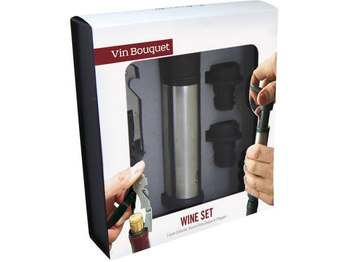 Weinaccessoires Wine & more Kunststoff/Metall schwarz/silber - Weinaccessoires