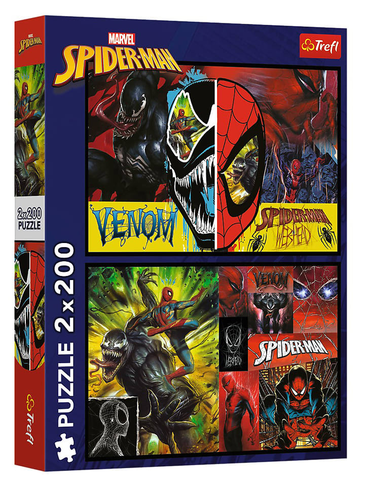 Trefl 2x 200tlg. Puzzle "Marvel Spiderman" - ab 7 Jahren - onesize