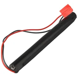 AccuCell Notleuchtenakku mit 4,8 Volt 2100mAh, A-Size, Säulen-Form, mit Kabelausgang, ohne Stecker (Akku), Akku Ladegerät