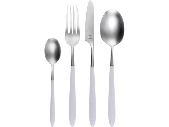 Sola Besteck-Set Gaya Exeter weiss Chromnickelstahl 18/10 - Material: Chromnickelstahl 18/10 / POM (Recycling Kunststoff)