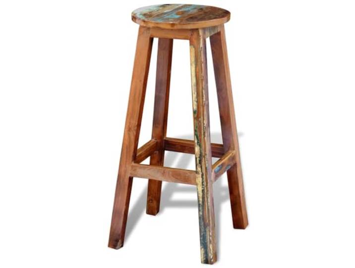 HBBMGYD Barhocker aus massivem Erholungsholz Teak, Mangoholz, Kiefer, Buche, Fußstütze, 110 kg pro Sitz, klassischer und zeitgenössischer Stil
