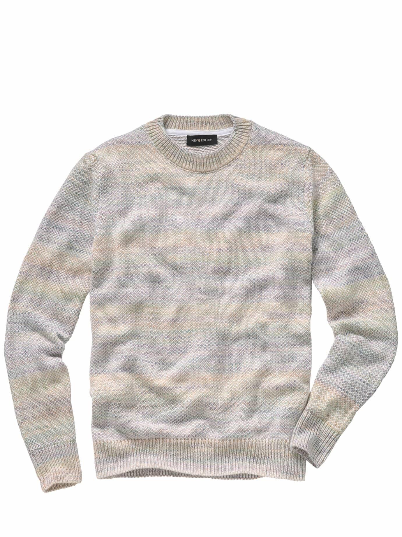 Mey & Edlich Herren Free-Hugs-Pullover Weiß 84 % Baumwolle, 8 % Alpaka, 8 % Wolle