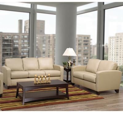 Bryce Italian Top Grain Leather Sofa and Loveseat Set