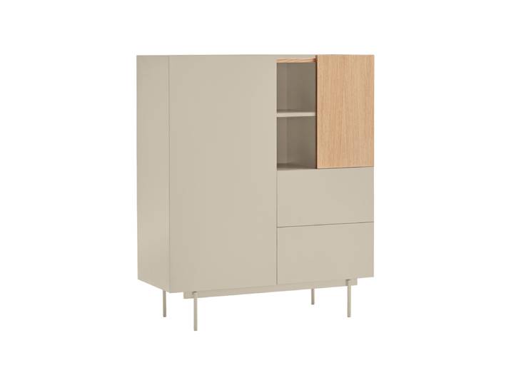 Design Highboard „Otto“ Sand / Eiche Teulat