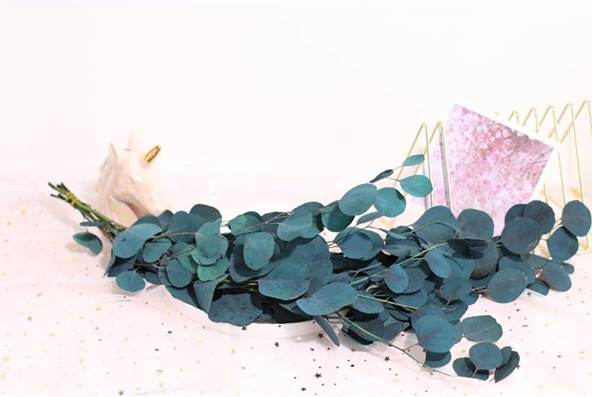 Blauwe gedroogde bloemen voor decoratie - 1 bos