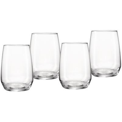 Longdrinkglas RITZENHOFF & BREKER "Rumba", transparent, B:8cm H:11,5cm Ø:8cm, Glas, Trinkgefäße, 4er Set, je 450 ml