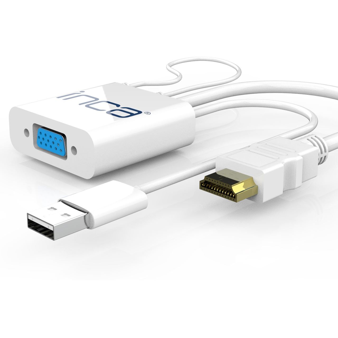 cian technology INCA Adapter IVTH-01 VGA auf HDMI (+USB und Audiokabel)