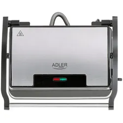 Adler AD 3052 Elektrogrill Tischgrill Grill 23x14,5 cm 1200 Watt
