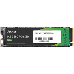 Apacer AS2280Q4L 512GB M.2 2280 PCI-E x4 Gen4 NVMe SSD (AP512GAS2280Q4L-1) (512 GB, M.2 2280), SSD