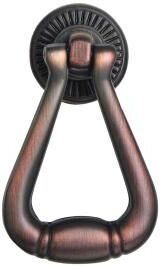 "Utopia Alley Soffi Cabinet Ring Pull Knob - Vintage Cabinet Hardware with Hand Finished Oil Rubbed Bronze, 2.0"""