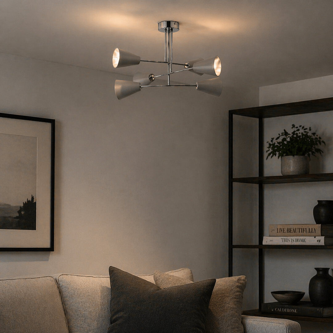 Pagazzi Lighting Semi Flush Mount Grey