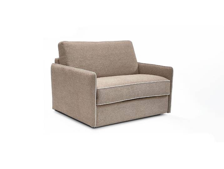 ALBI - Fauteuil convertible - Velours, Beige