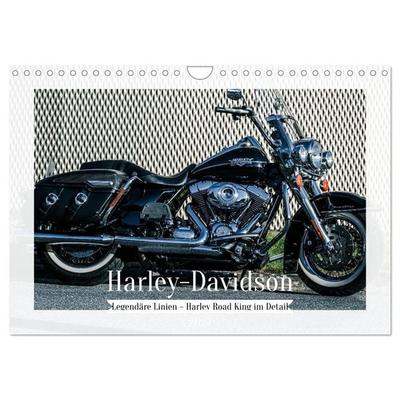 Legendäre Linien – Harley Road King im Detail (Wandkalender 2027 DIN A4 quer), CALVENDO Monatskalender