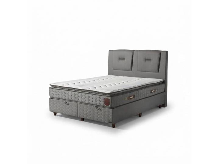 JVmoebel Boxspringbett Luxuriöses Boxspringbett mit modernem Kopfteil in elegantem Design, Made in Europe