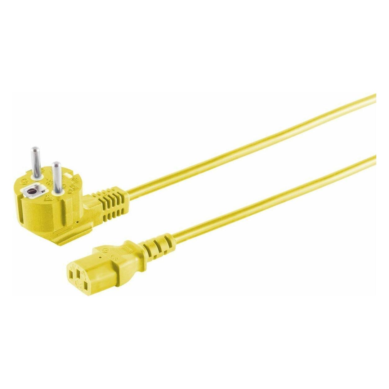 MicroConnect Power Cord Schuko Angled (1.80 m) (MC-SCHUANGC13180Y)