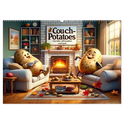 Couch Potatoes: Ein Jahr voll Komfort und Spaß (Wandkalender 2027 DIN A2 quer), CALVENDO Monatskalender