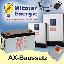 AX-Bausatz 5KW / ohne -PV / 12,5KWh 48V Batteriespeicher / Nutzbar 6,3KWh/ Hybrid Set