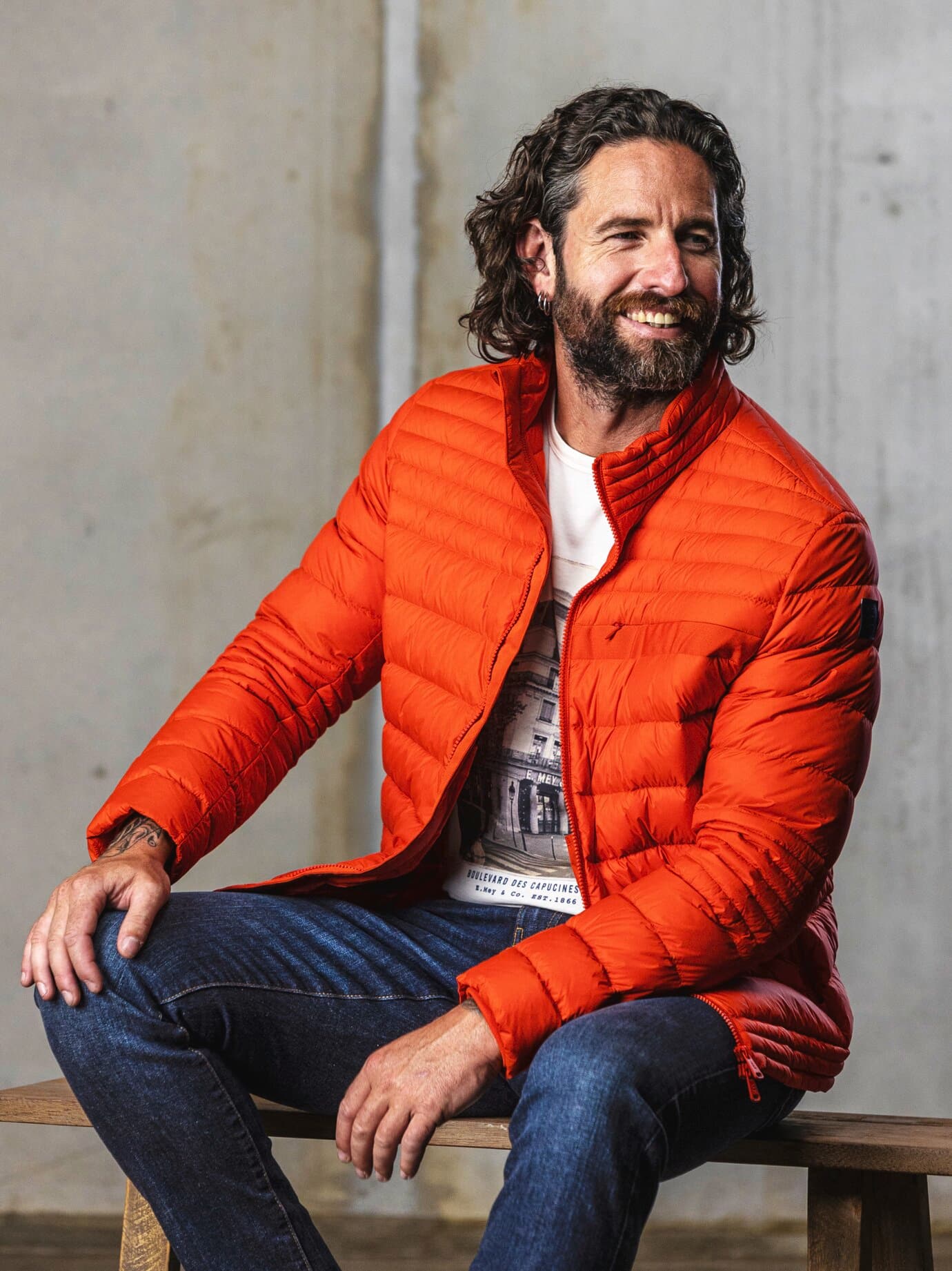 Mey & Edlich Ultraleichte Steppjacke Orange 48