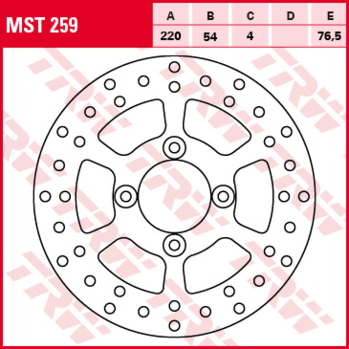 Bremsscheibe TRW MST259, 1 Stück