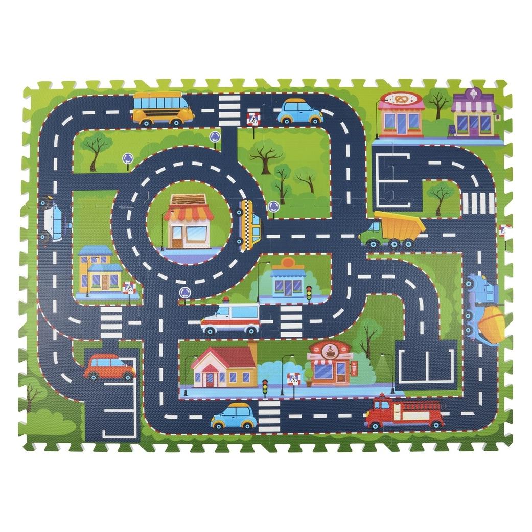 Eddy Toys Spielmatte Stadtverkehr 30x30cm (30 x 30 cm) (49598001)