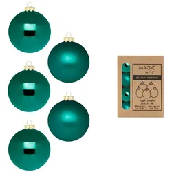 24 Weihnachtskugeln 3cm Glas Christbaumkugeln Weihnachtsbaumkugeln grün Mix