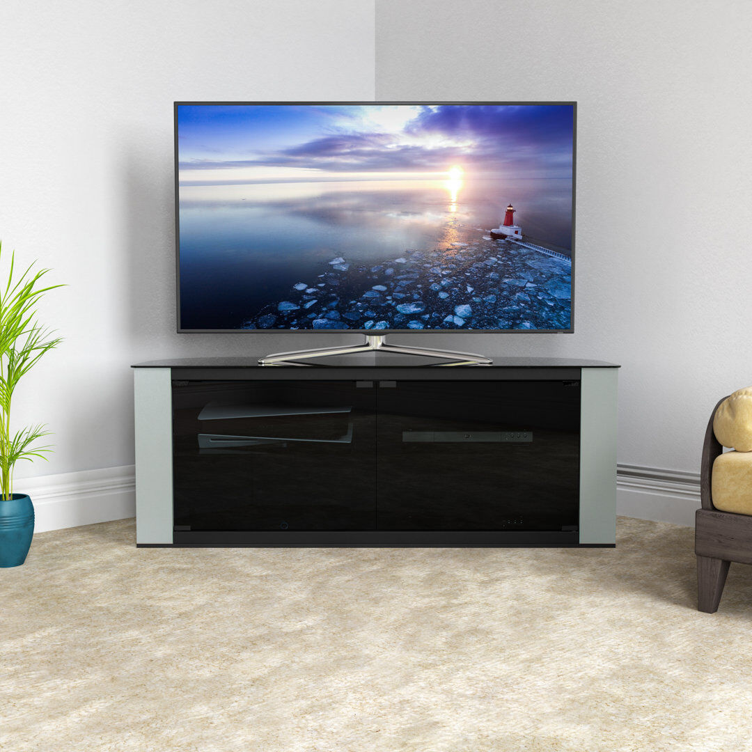 Ebern Designs Donyel TV Stand for TVs up to 60" Grey/Black 60"