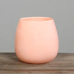 Vase (H 22 cm) - orange - H 22 cm