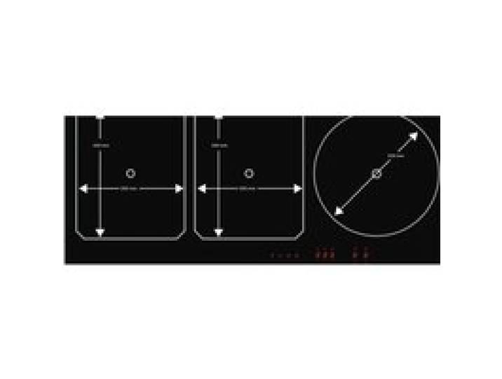 Novy Table de cuisson induction 100cm 4 feux 7400w noir - 1767