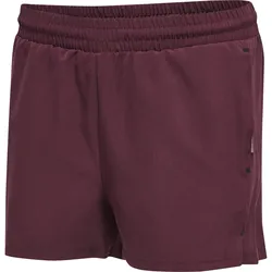HUMMEL hmlMOVE GRID WOVEN SHORTS WOMAN grape wine XS