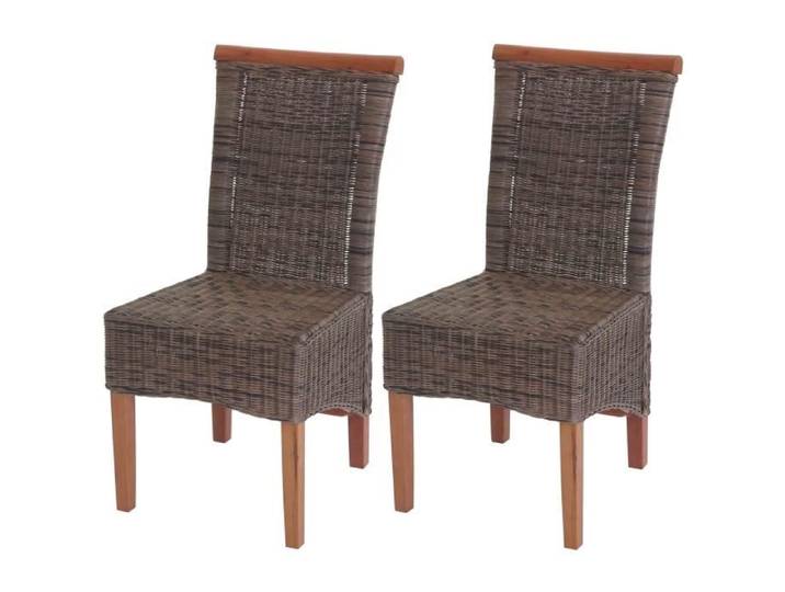 MCW 2x chaise de salle à manger Savona fauteuil rotin ~ sans coussin