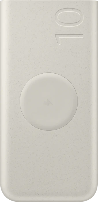 Samsung Powerbank 10.000 mAh mit kabellosem Laden (superschnelles Laden 25W) beige