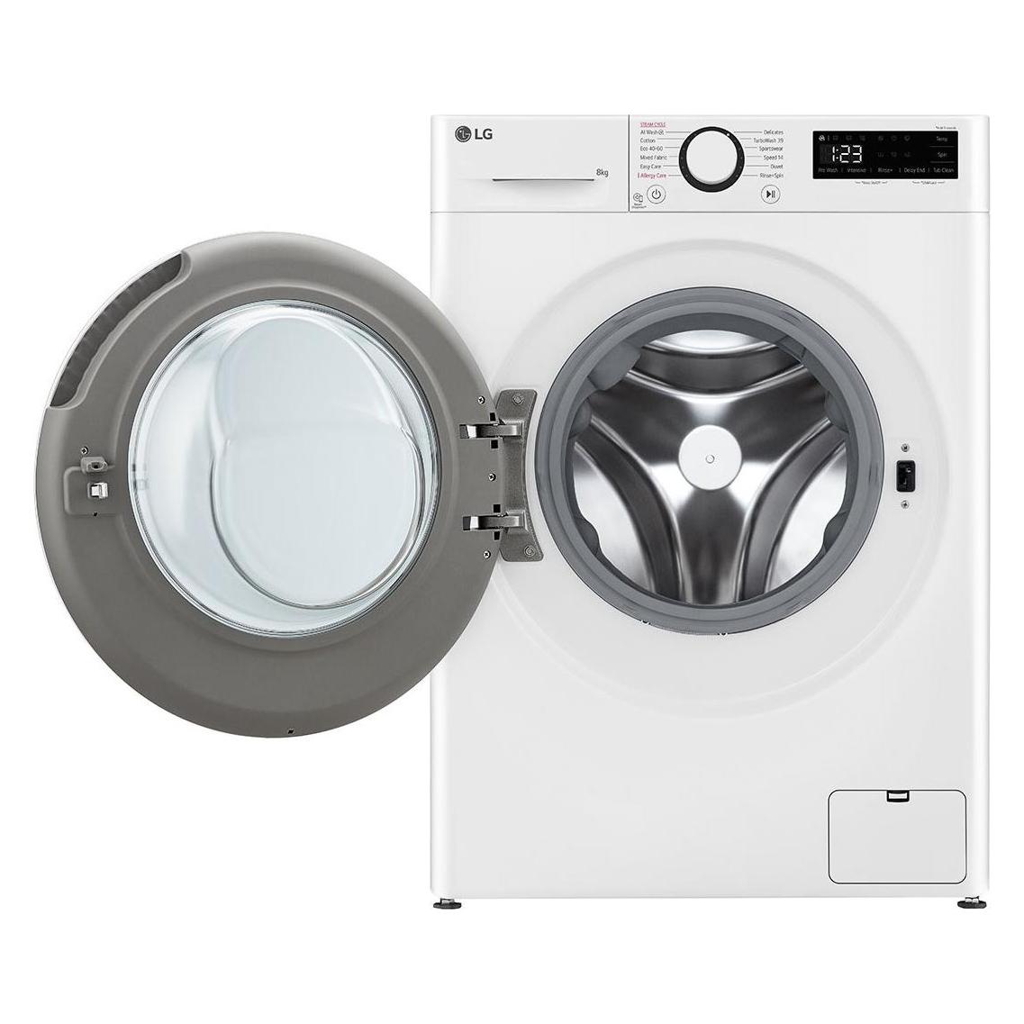 H.L Data Storage F2WR508S0W Washing machine, A-10%, Front loading, Washing capacity 8 kg, Depth 47.5 cm, 1200 RPM (8 kg, Links) (F2WR508S0W)