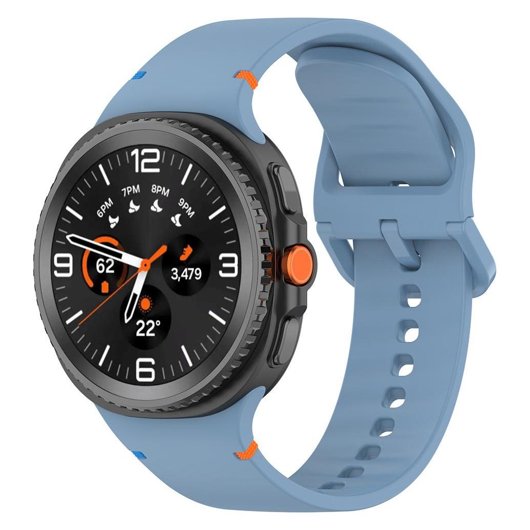 Techsuit - Watchband (W079) - Samsung Galaxy Watch8 40mm/Watch8 44mm/Watch8 Classic - Denim Blue (Silicone) (59672145)