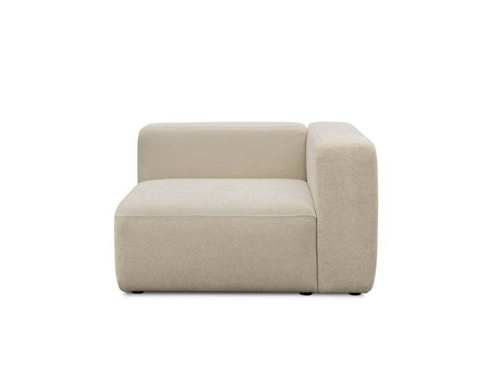 mokebo Ecksofa Sofa Module 'Cubo', in Beige Bouclé, Eckteil rechts, jederzeit erweiterbar, kein Aufbau erforderlich