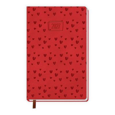 TRÖTSCH - Taschenkalender A6 Soft Touch Herzchen 2027