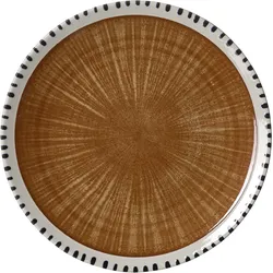 Dessertteller NATURA (BHT 20,50x2x20,50 cm) - braun - BHT 20,50x2x20,50 cm