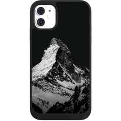 Nivocase Handyhülle für Apple iPhone 11 Hülle NIVOpure Case Schwarz Alpspitze Berg Schnee (Apple iPhone 11), Smartphone Hülle, Schwarz